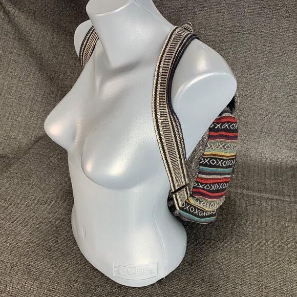 Kathmandu Imports Backpack - bag medium boho hippie festival colorful mushrooms - Picture 9 of 14